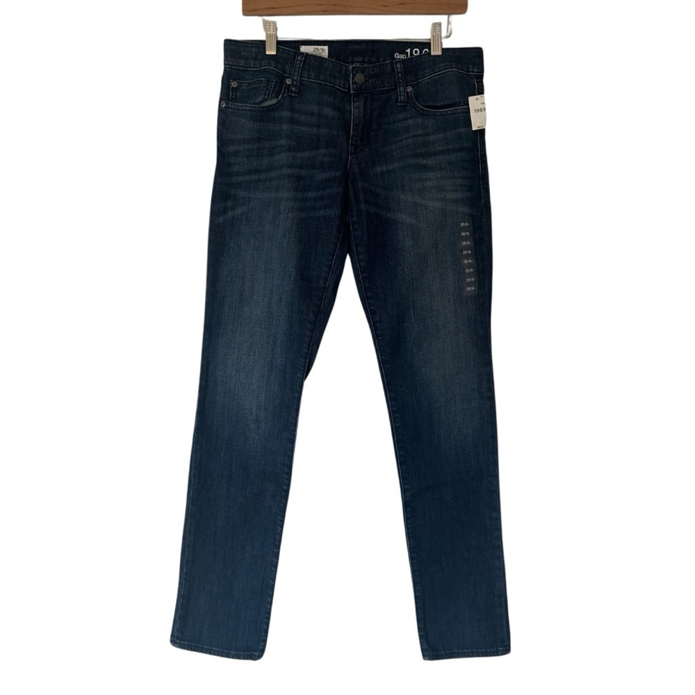 Gap Jeans 1969 Always Skinny Low Rise Stretchy Medium Blue Women’s Size 28
